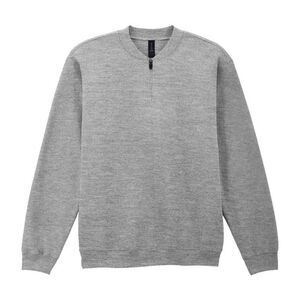 Gildan Unisex Adult Softstyle Midweight Quarter Zip Sweatshirt / Sport Grey